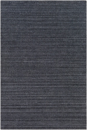 Surya Hickory Modern 2' X 3' Handmade Area Rug In Recycled Pet Yarn - Stylish, Durable, Eco-friendly Decor Charcoal Recycled Pet Yarn Hck2300-23
