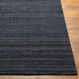 Hickory HCK-2300 9' x 12' Handmade Rug HCK2300-912  Charcoal, Black, Gray Surya