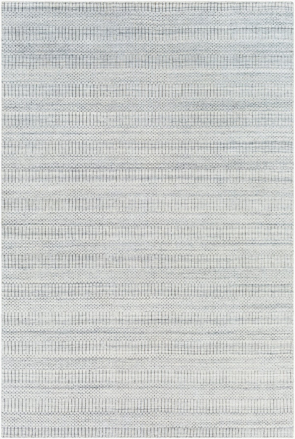 Surya Hickory Modern 2' X 3' Handmade Area Rug In Recycled Pet Yarn - Stylish, Durable, Eco-friendly Decor Light Slate Recycled Pet Yarn Hck2301-23