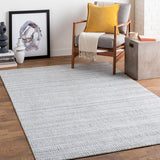 Hickory HCK-2301 9' x 12' Handmade Rug HCK2301-912  Light Slate, Gray, Charcoal, Cream Surya