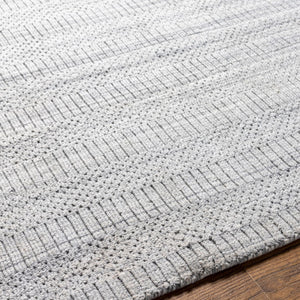 Surya Hickory Modern 2' X 3' Handmade Area Rug In Recycled Pet Yarn - Stylish, Durable, Eco-friendly Decor Light Slate Recycled Pet Yarn Hck2301-23