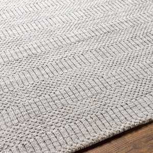 Surya Hickory Modern 2' X 3' Handmade Area Rug In Recycled Pet Yarn - Stylish, Durable, Eco-friendly Decor Light Beige Recycled Pet Yarn Hck2302-268