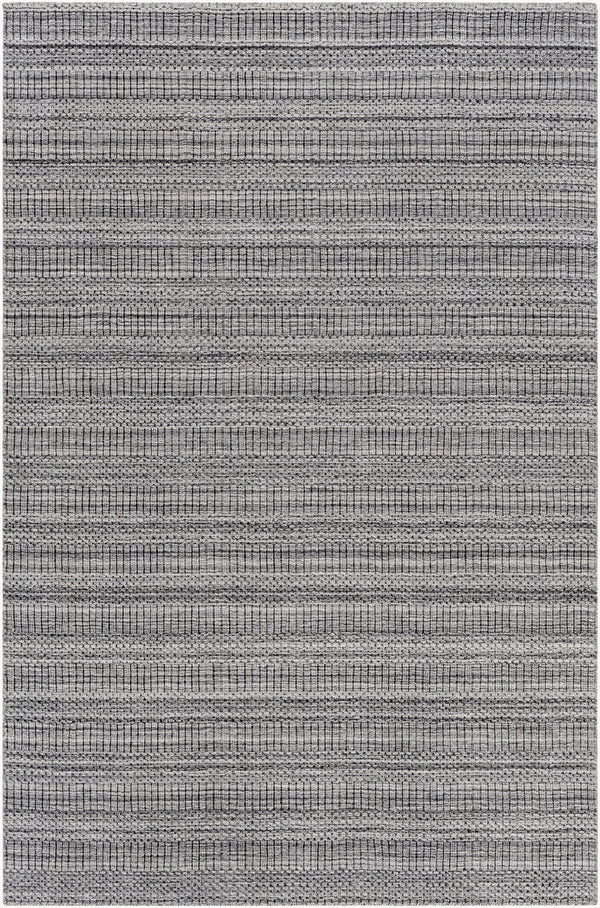 Surya Hickory Modern 2' X 3' Handmade Area Rug In Recycled Pet Yarn - Stylish, Durable, Eco-friendly Decor Gray Recycled Pet Yarn Hck2303-23