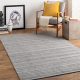 Hickory HCK-2303 9' x 12' Handmade Rug HCK2303-912  Gray, Charcoal, Light Slate, Cream Surya