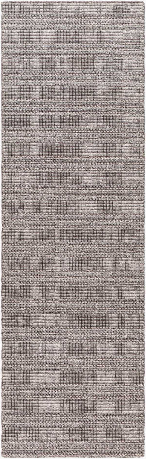 Surya Hickory Modern 2' X 3' Handmade Area Rug In Recycled Pet Yarn - Stylish, Durable, Eco-friendly Decor Dark Brown Recycled Pet Yarn Hck2304-268