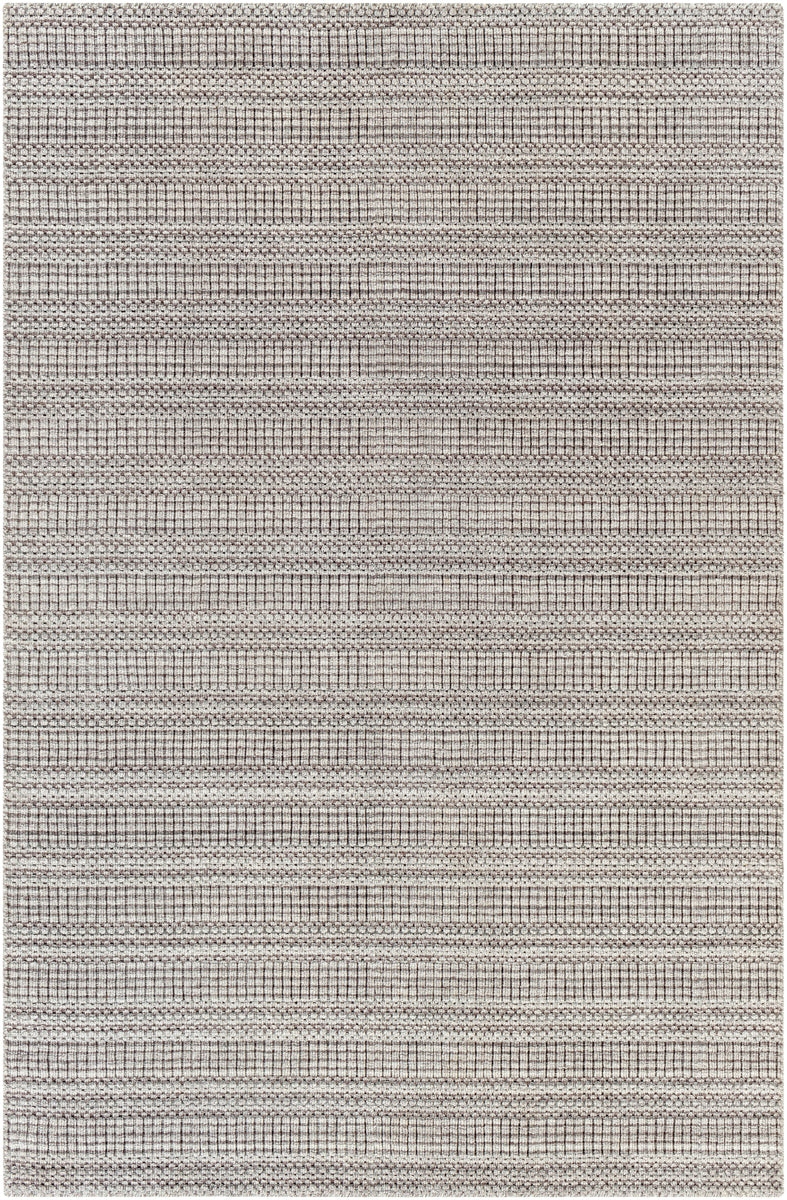 Hickory HCK-2304 9' x 12' Handmade Rug HCK2304-912  Dark Brown, Beige, Gray, Charcoal Surya