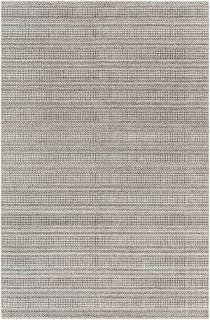 Hickory HCK-2304 9' x 12' Handmade Rug HCK2304-912  Dark Brown, Beige, Gray, Charcoal Surya