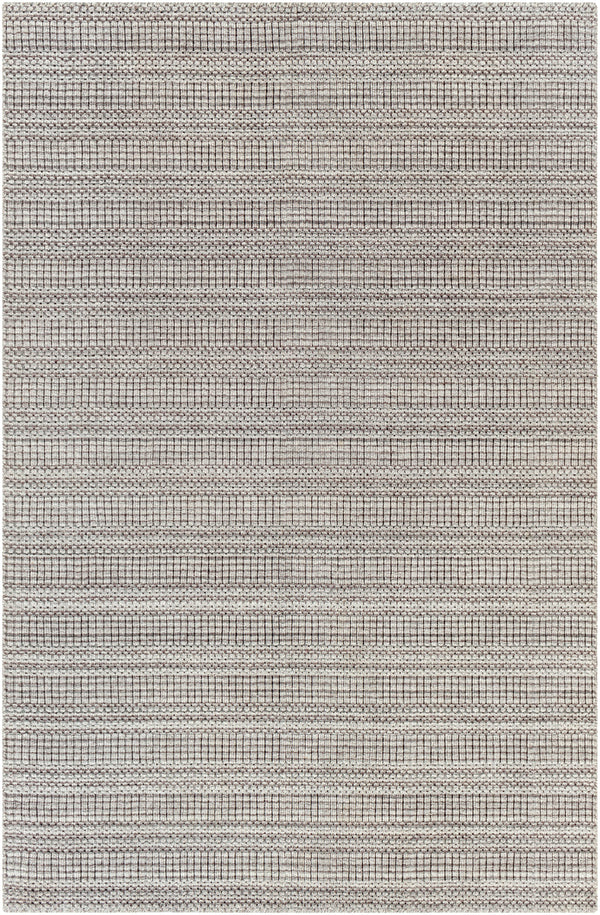 Hickory HCK-2304 9' x 12' Handmade Rug HCK2304-912  Dark Brown, Beige, Gray, Charcoal Surya