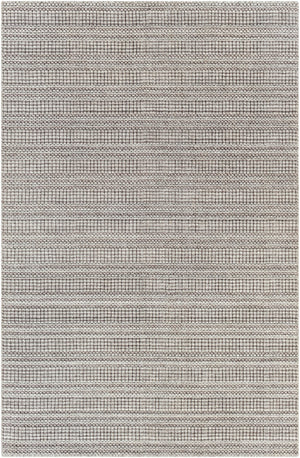 Surya Hickory Modern 2' X 3' Handmade Area Rug In Recycled Pet Yarn - Stylish, Durable, Eco-friendly Decor Dark Brown Recycled Pet Yarn Hck2304-23