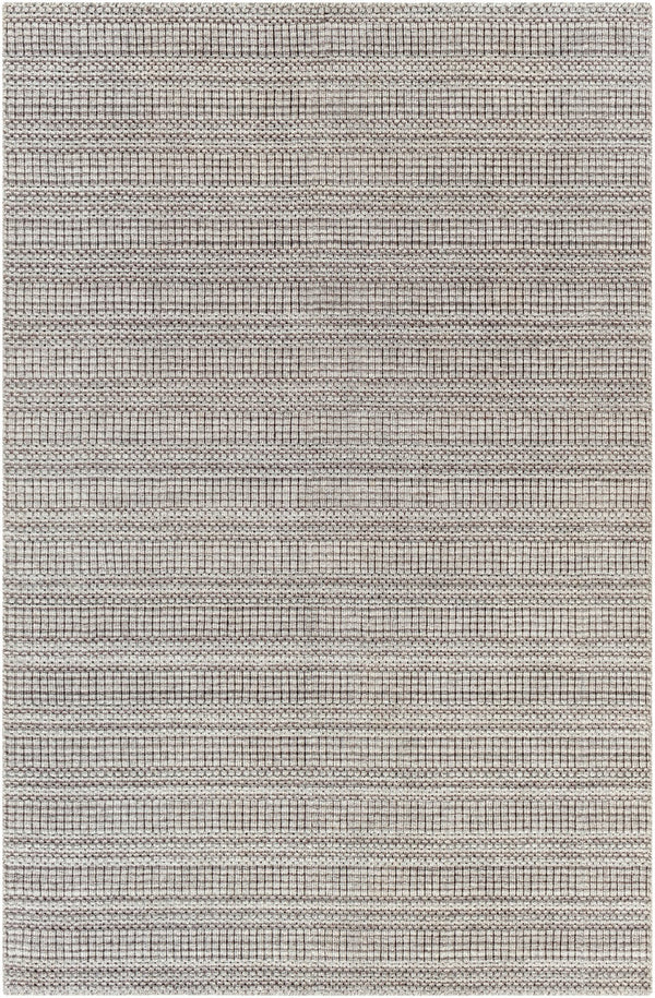 Surya Hickory Modern 2' X 3' Handmade Area Rug In Recycled Pet Yarn - Stylish, Durable, Eco-friendly Decor Dark Brown Recycled Pet Yarn Hck2304-23