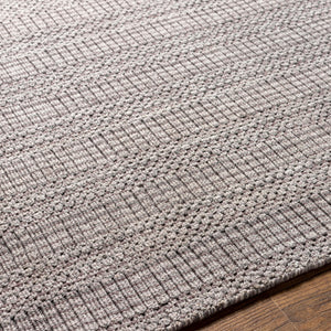 Surya Hickory Modern 2' X 3' Handmade Area Rug In Recycled Pet Yarn - Stylish, Durable, Eco-friendly Decor Dark Brown Recycled Pet Yarn Hck2304-268