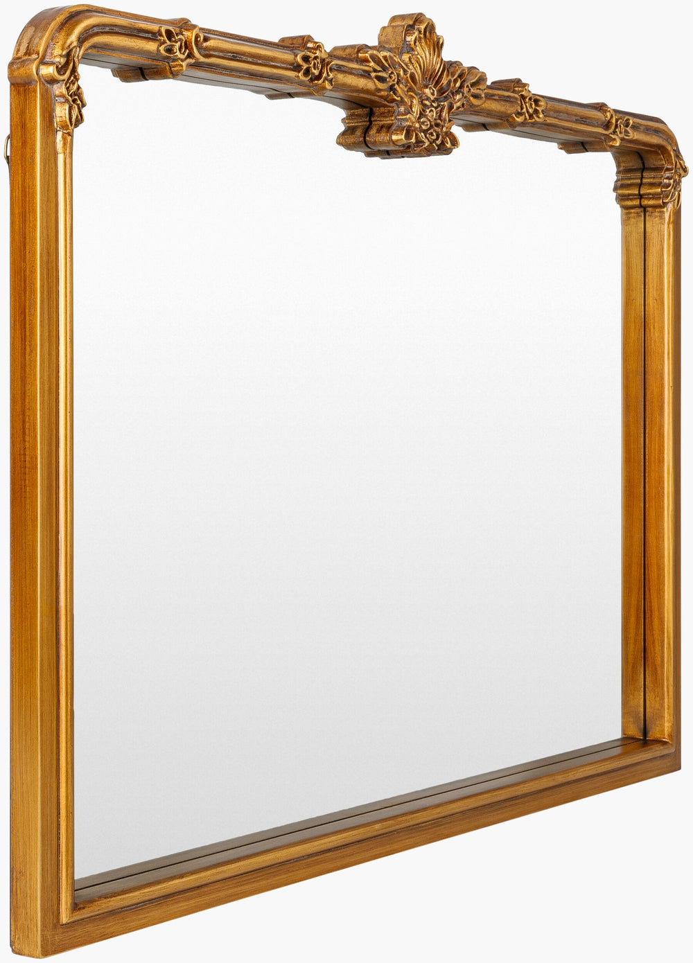Surya Highclere Elegant 30"H X 40"W Mantel Mirror - Sophisticated Wall Decor To Elevate Your Space! Frame, Gold Manufactured Wood Hcl001-3040