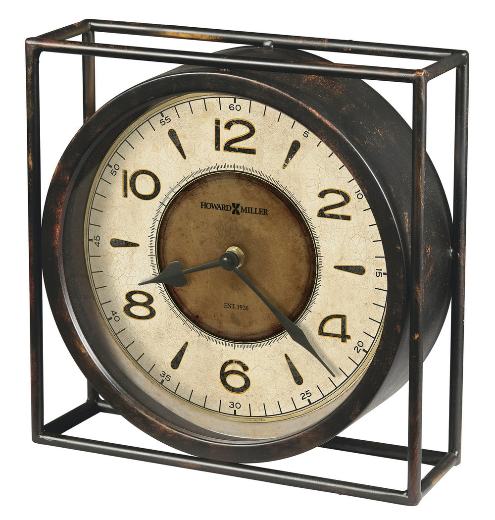 Hekman Furniture 635230 Kayden Mantel Clock - Rustic Antique Design With Aged Finish & Quartz Movement For Timeless Charm  Kayden Mantel Clock 635230