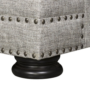 Bernhardt Bernhardt Foster Loveseat — Traditional Rolled Arms, Nailhead Trim, Plush Cushions, 4 Pillows, Made-To-Order B5175A