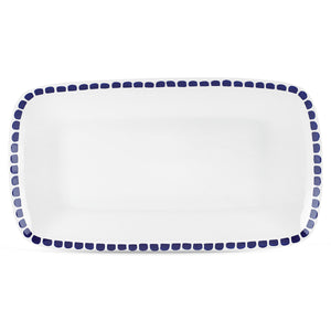 Lenox Kate Spade Charlotte Street Hors d'Oeuvres Tray Blue, WHITE PORCELAIN 854349