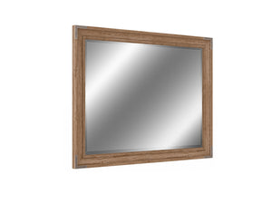 A.R.T. Furniture Passage Mirror - Transitional Natural Oak Design With Beveled Edges And Metal Brackets For Elegance Brown Ash Solids,Knotty Oak Veneers,Metal,Glass 287120-2302
