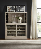 Modern Sliding Door Wine Bar Gray with Light Wood P021777 Pulaski Furniture