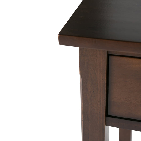English Elm Avalon Writing Office Desk In Dark Tobacco Brown - Elegant Solid Wood Design With Ample Storage B136P158446