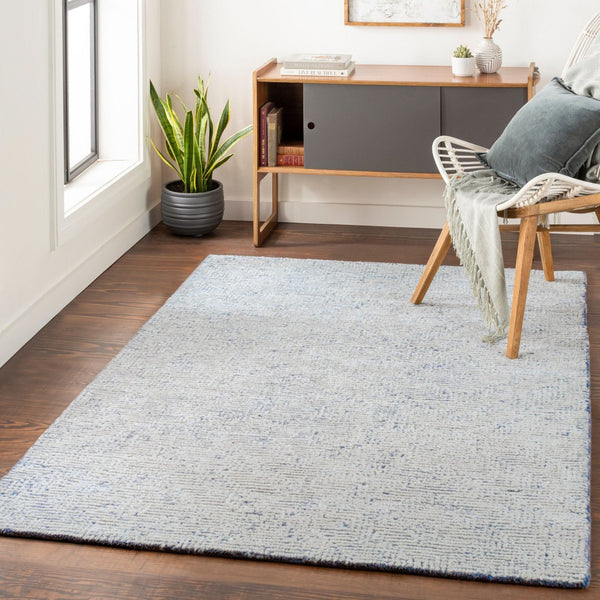 Livabliss Halcyon Hand Tufted Wool Viscose Rug Lustrous Sheen Dimensional Texture Entryway Accent Gray, Cream 2' x 3' HCY2302-23