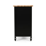 Christopher Knight Home® - Noble House - Westcliffe Contemporary Kitchen Cart with Wheels