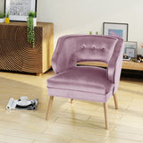 Christopher Knight Home® - Noble House - Mariposa Mid Century Light Lavender Velvet Accent Chair