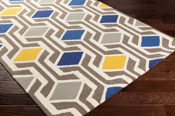 Livabliss Hilda Hand Tufted Wool Area Rug High Pile Neutral Tone Accent for Entryway or Bedroom Charcoal, Cream 8' x 11' HDA2385-811