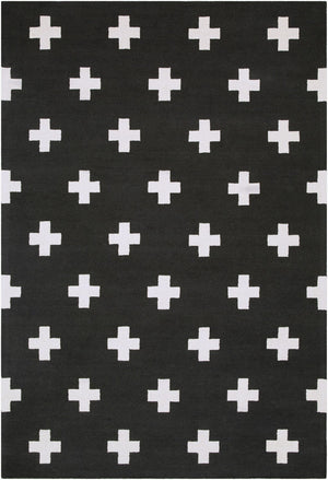 Livabliss Hilda Handmade Wool Area Rug High Pile Artisan Tufted Accent for Entryway or Bedside Black, White 8' x 11' HDA2391-811