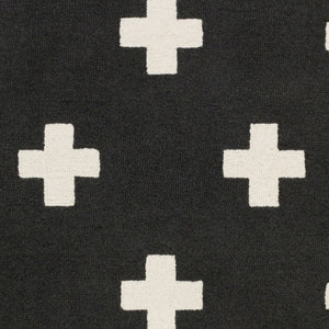 Livabliss Hilda Handmade Wool Area Rug High Pile Artisan Tufted Accent for Entryway or Bedside Black, White 2'3" x 10' HDA2391-2310