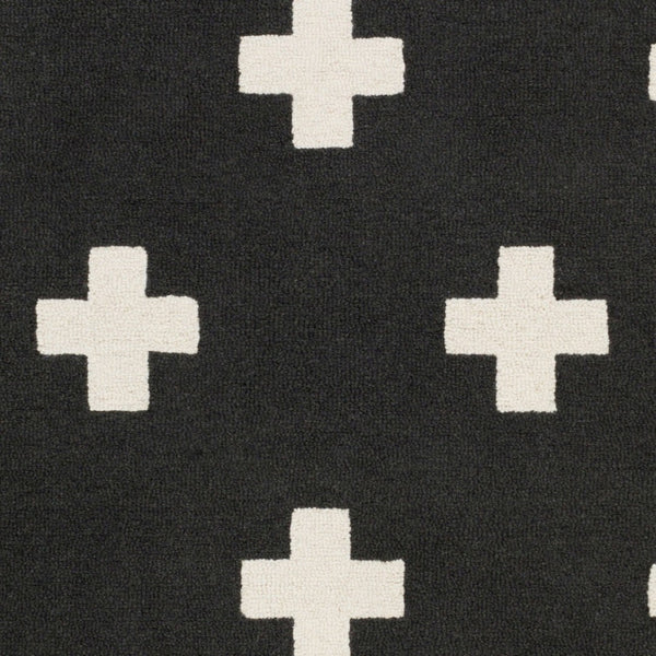 Livabliss Hilda Handmade Wool Area Rug High Pile Artisan Tufted Accent for Entryway or Bedside Black, White 2'3" x 10' HDA2391-2310
