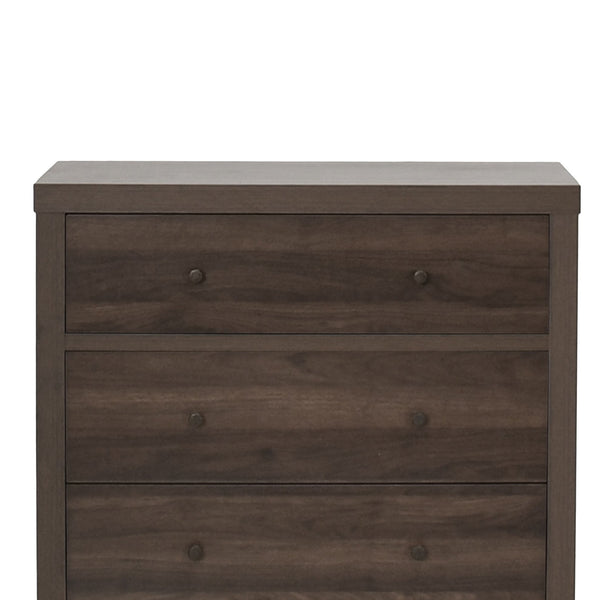 English Elm Christopher Knight Home® - NORDIC Mid-Century 3-Drawer Chest with Faux Wood Finish, Rubberwood Legs and Sleek Storage Appeal Walnut 71144.00WALN