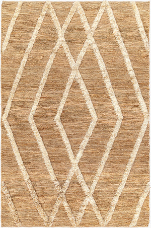 Surya Hadley Hde-2300 Eco-friendly Handmade Jute Rug - 2' X 3' High Pile For Durable Comfort & Style Tan Jute Hde2300-23