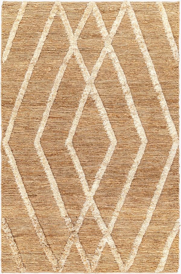 Surya Hadley Hde-2300 Eco-friendly Handmade Jute Rug - 2' X 3' High Pile For Durable Comfort & Style Tan Jute Hde2300-23