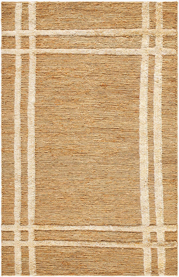 Surya Hadley Hde-2300 Eco-friendly Handmade Jute Rug - 2' X 3' High Pile For Durable Comfort & Style Tan Jute Hde2302-23