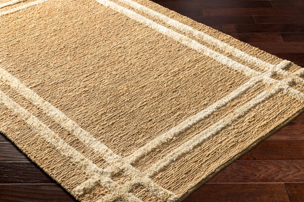 Surya Hadley Hde-2300 Eco-friendly Handmade Jute Rug - 2' X 3' High Pile For Durable Comfort & Style Tan Jute Hde2302-23