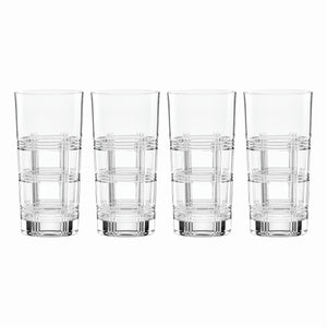 Lenox Reed and Barton Hudson Highball Glasses, Set of 4 Clear, NO COLOR GLASS,CRYSTAL 894593