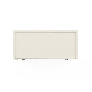 A.R.T. Furniture Blanc Contemporary Bachelor’S Chest With Alabaster Finish, Cedar-lined Drawers & Pull-out Tray White Parawood Solids,Maple Veneers,Metal 289158-1017