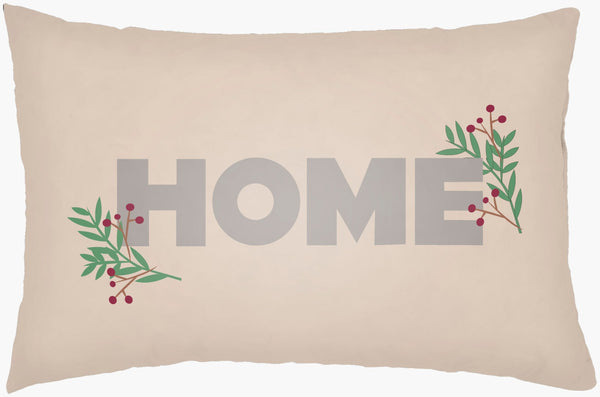 Livabliss Holiday Home Woven Polyester Lumbar Pillow Rustic Farmhouse Accent for Sofa HDO002-2214