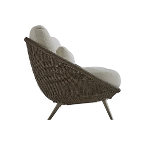 Bernhardt Bernhardt Santa Monica Outdoor Sofa — All-Weather Pebble Woven Papasan Design, Deep Cushions, Uv-Resistant Comfort - Made to Order O8227A