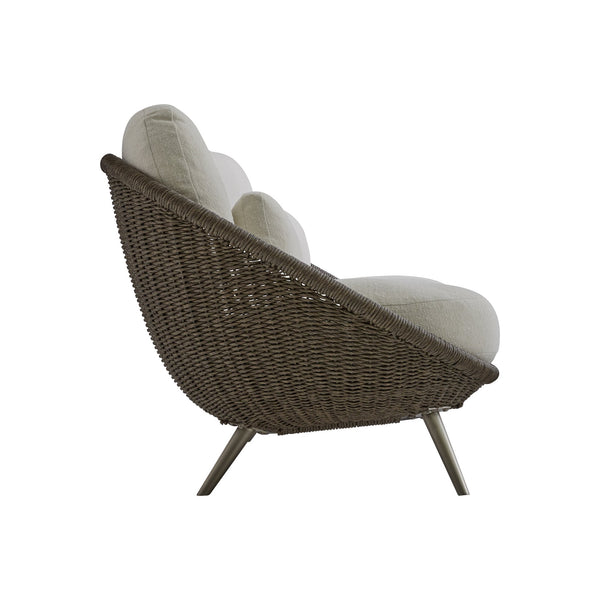 Bernhardt Bernhardt Santa Monica Outdoor Sofa — All-Weather Pebble Woven Papasan Design, Deep Cushions, Uv-Resistant Comfort - Made to Order O8227A