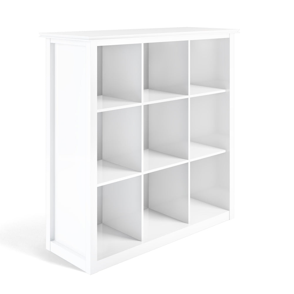 English Elm Artisan 9-Cube Bookcase - Handcrafted White Storage Unit For Stylish Organization In Any Room B136P158415