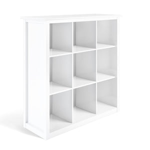 English Elm Artisan 9-Cube Bookcase - Handcrafted White Storage Unit For Stylish Organization In Any Room B136P158415