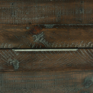 Bernhardt Bernhardt Haines Nightstand — Distressed Pine & Gray Mist Steel, 2-Drawer Rustic-Modern Storage For Transitional Bedrooms 303229B