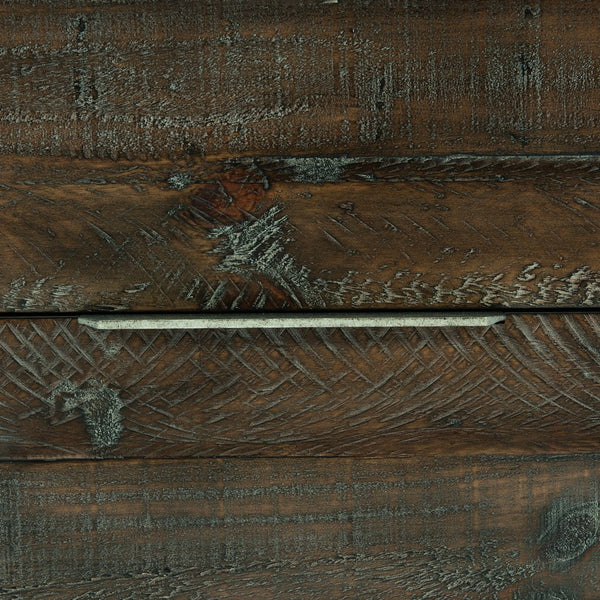 Bernhardt Bernhardt Haines Nightstand — Distressed Pine & Gray Mist Steel, 2-Drawer Rustic-Modern Storage For Transitional Bedrooms 303229B