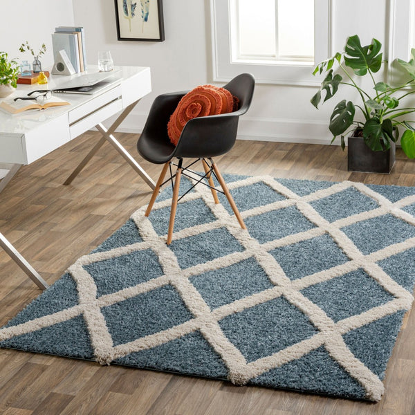 Livabliss Hudson Shag Plush Machine Woven Turkish Rug for Living Room and Primary Bedroom HDS2301-9212