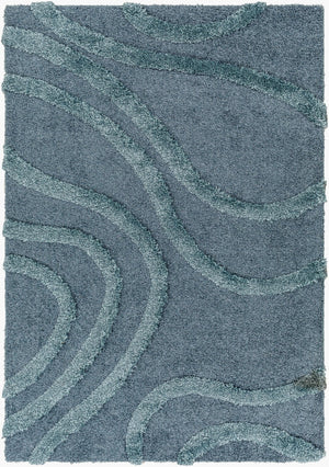Livabliss Hudson Plush Shag Area Rug Machine Woven Polyester Blend for Living Rooms and Bedrooms HDS2304-9212