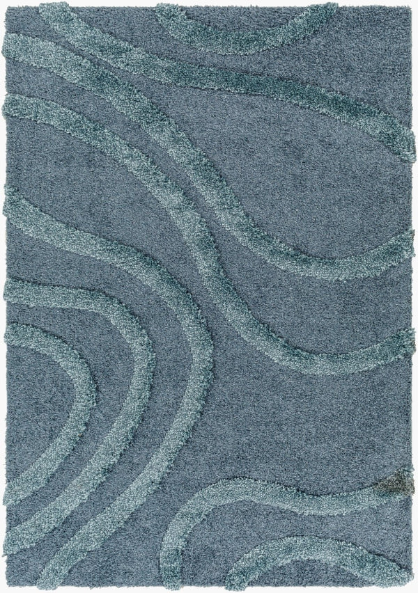 Livabliss Hudson Plush Shag Area Rug Machine Woven Polyester Blend for Living Rooms and Bedrooms HDS2304-9212