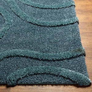 Livabliss Hudson Plush Shag Area Rug Machine Woven Polyester Blend for Living Rooms and Bedrooms HDS2304-9212