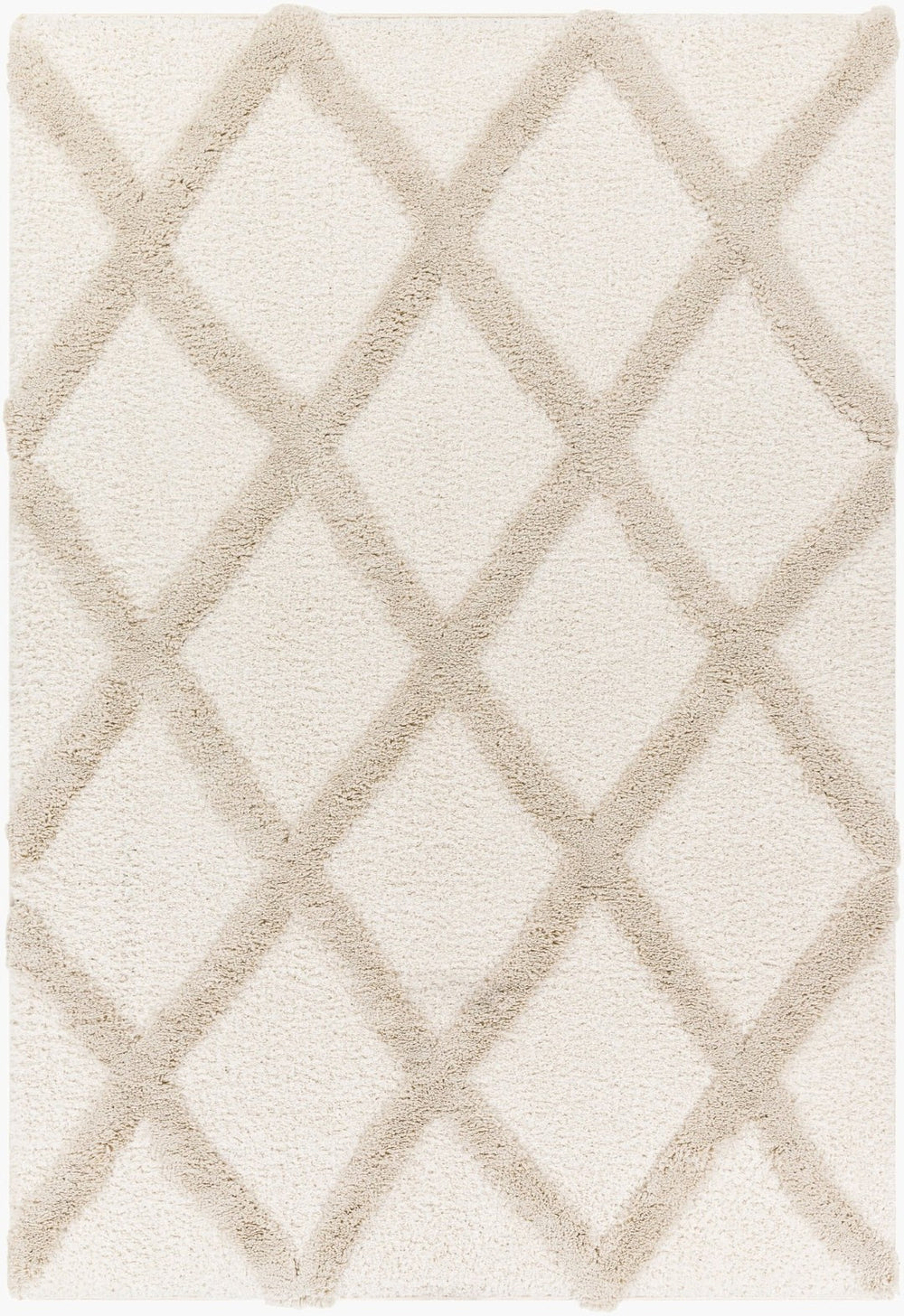 Livabliss Hudson Shag Area Rug Plush Polyester Pile Machine Woven for Living Room Comfort HDS2306-9212