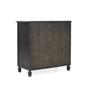 English Elm Christopher Knight Home® - 3 DRAWER DRESSER Dark Grey Acacia Wood with Cane Webbing Accents, 3-Drawer Storage Chest, 36"W x 36"H 71932.00DGRY