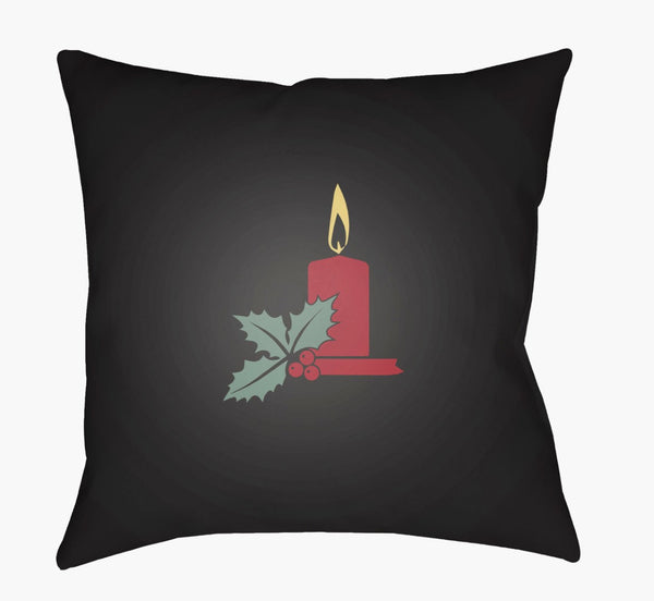 Livabliss Candle Light Collection Woven Polyester Square Accent Pillow for Sofas and Beds HDY006-1818
